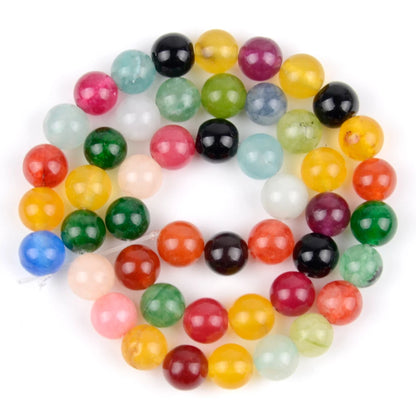 45 Styles Natural Stone Beads Amethyst Purple Jades Agate Crystal Glass Beads Jewelry Making Findings DIY Bracelet Accessories - AMULET RING STORE