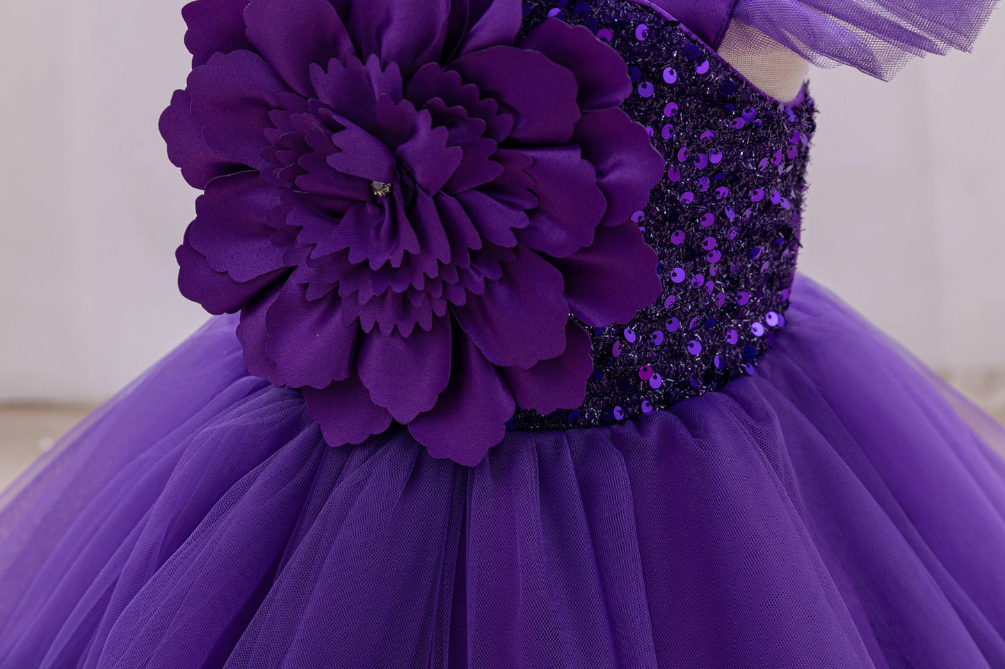 Girls  princess dress 1-5 Y baby Girls wedding sleeveless three-dimensional butterfly mesh carnival birthday party evening dress