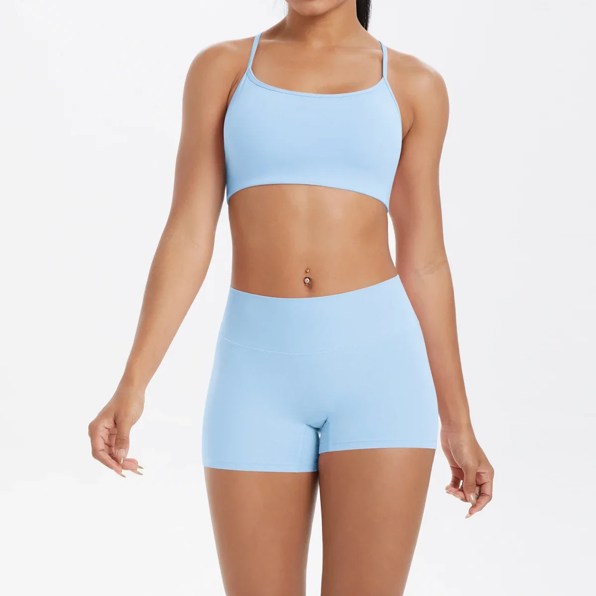 2PCS Yoga Set Nude Feeling Workout Sets Women Tracksuit Gym Push Up Fitness Running Workout Sportwear Sport Bra Leggings Suit