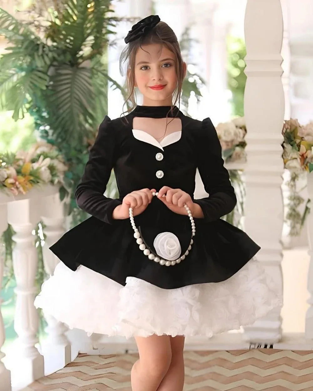 Customized Red Flower Girl Dresses for Wedding Bow Beaded Knee Length First Communion Kids Birthday Party Gown Party Dress