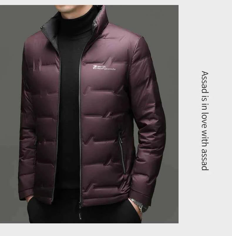 Winter Down Jacket 2026 Light Luxury Brand Men's Coat 90% White Duck Down Lining Outdoor Leisure Sports Men's Jacket