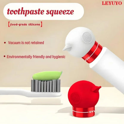 Vacuum Toothpaste Tube Squeezer Efficient and Hassle-Free Silicone Toothpaste Pump Dispenser Toothpaste Cap Bathroom Supplies - AMULET RING STORE