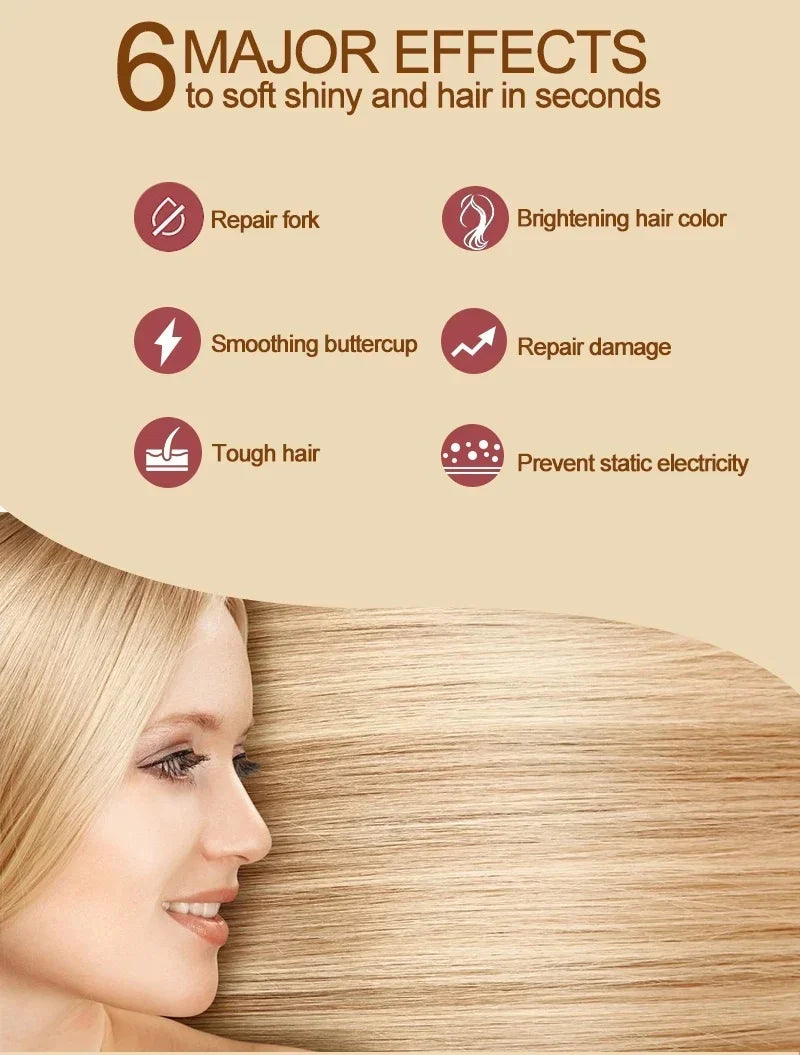 Magical Keratin Hair Mask 5 Seconds Repair Damaged Frizzy Hair Soft Smooth Shiny Nutrition Deep Moisturize Nourishing Hair Care - AMULET RING STORE