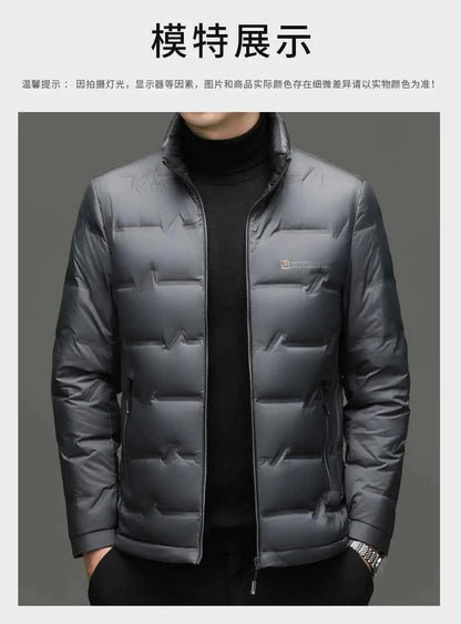 Winter Down Jacket 2026 Light Luxury Brand Men's Coat 90% White Duck Down Lining Outdoor Leisure Sports Men's Jacket