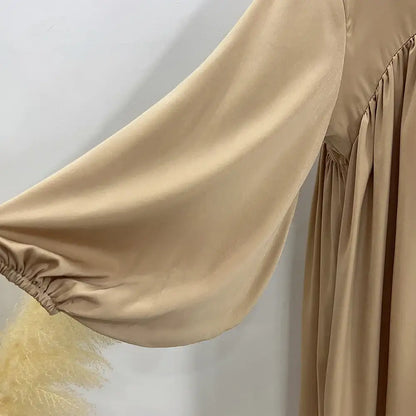 Plain Muslim Abaya Long Dress - Islamic Clothing - AMULET RING STORE