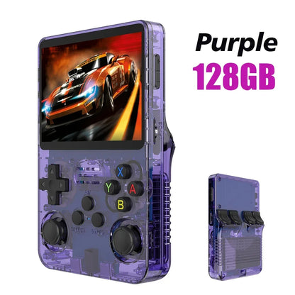 128G R36S Retro Handheld Video Game Console Linux System 3.5 Inch IPS Screen R35s Pro Portable Pocket Video Player 64GB Games - AMULET RING STORE