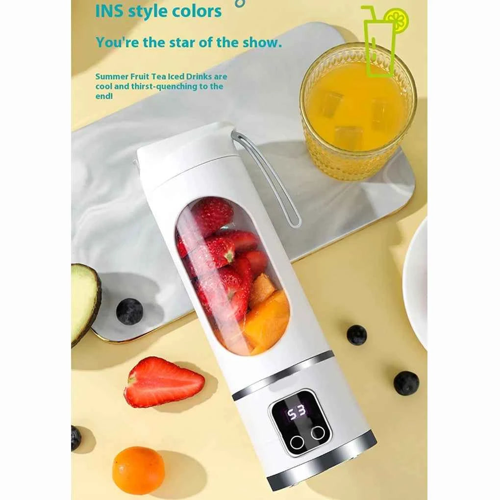 450ml Portable Electric Juicer USB Charging Mini Juicer Fruit Mixer Electric Handheld Juicer for Home Shakes and Smoothies Mixer