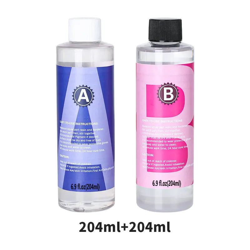 1:1 Crystal Clear Epoxy Resin Kit High Gloss & Bubbles Free Art Resin Supplies for Coating and Casting Craft DIY Jewelry Making - AMULET RING STORE