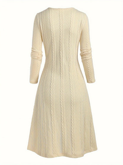 European and American fashion plus-size women's elegant temperament stitching buckle plaid printing knitted plus-size dress wome