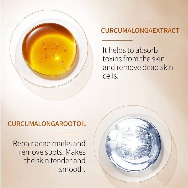 Turmeric lemon Skin Care products Acne Dark Spot Remover Whitening Brighten Facial Serum Face Cream Cleanser Serum Oil Cosmetics