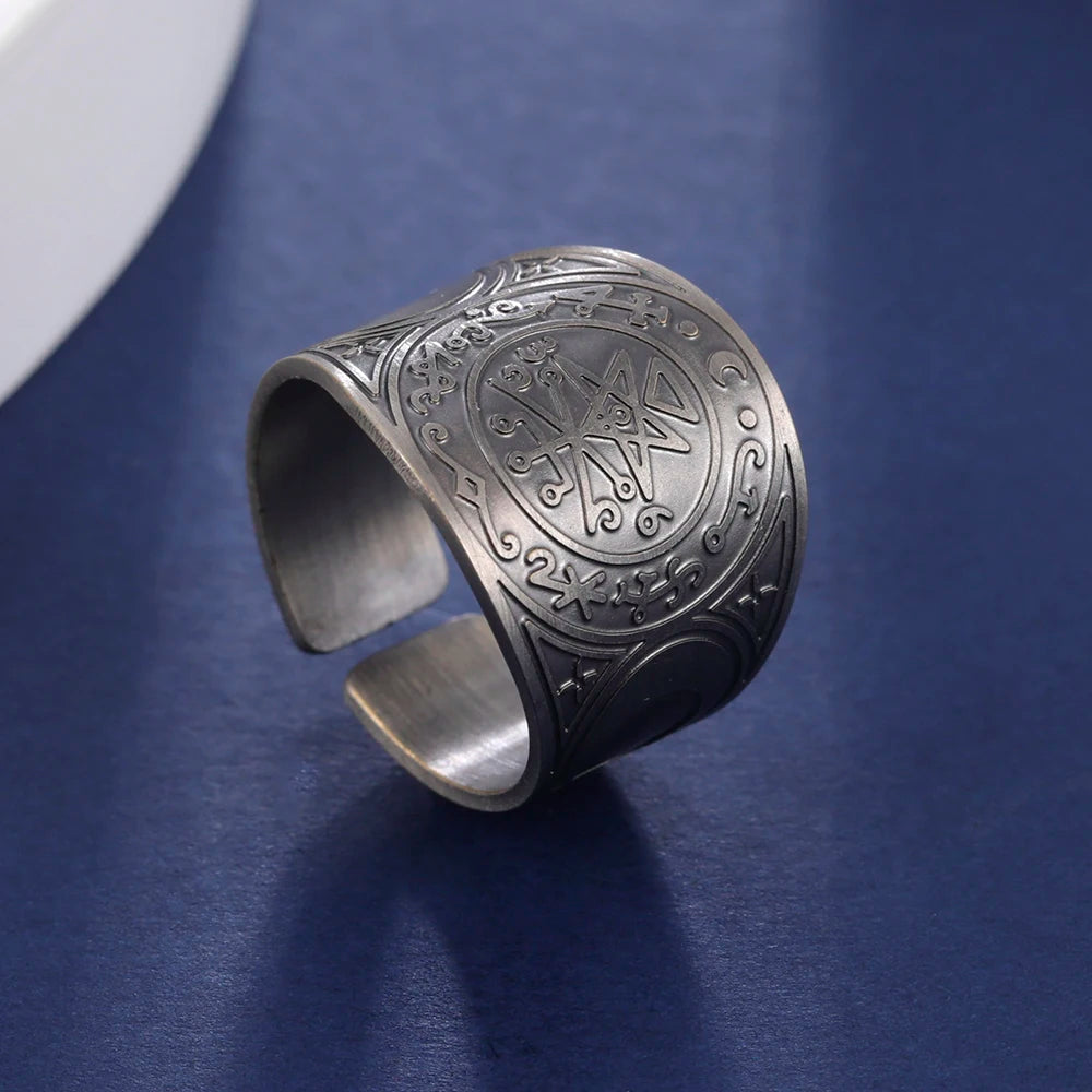 Dawapara Seal of The 7 Archangels Protection Ring Amulet AMULET RING STORE