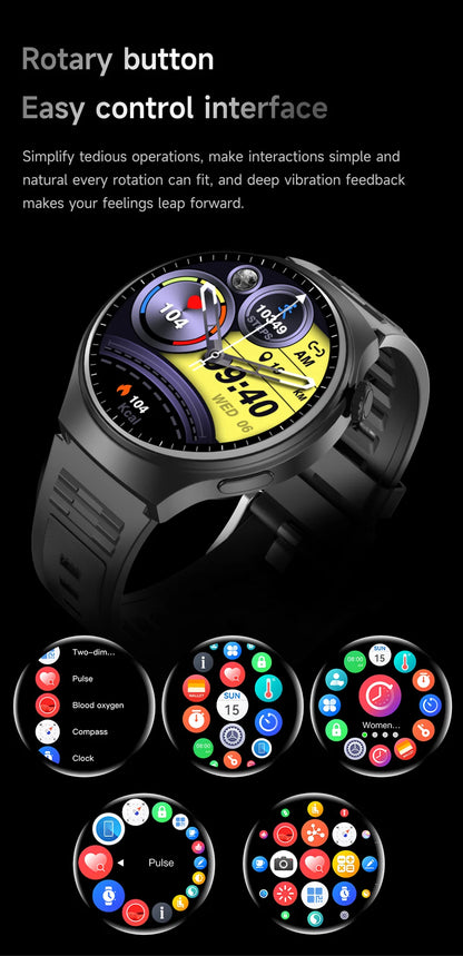 G.L Wear 2025 New Men's Smart Watch HD Display Health Tracking Bluetooth Calling Voice Assistant Sports Smartwatch