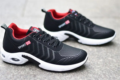 2025 new spring trend sports men's shoes Lace-up thick sole casual breathable fashion shoes Large size Wear skid resistance - AMULET RING STORE