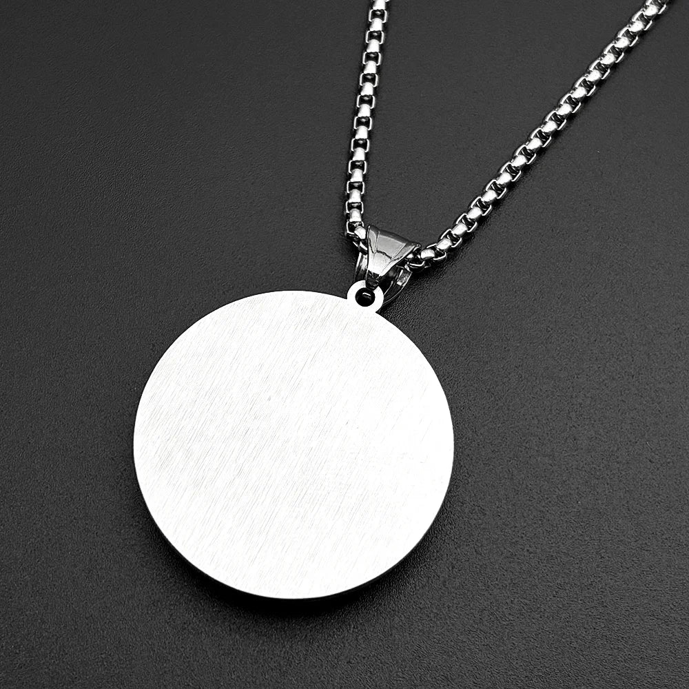 Thirteen Apostles Of Judaism Glass Pendant Necklace For Women Men Stainless Steel Gold Color Chain The Last Supper Jewelry Gift