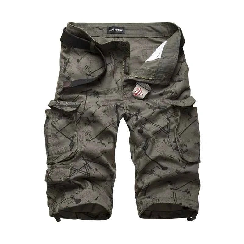 2025 Summner Fashion Cotton Mens Cargo Shorts Camouflage Male Shorts Multi-Pocket Casual Camo Outdoors Tolling Homme Short Pants