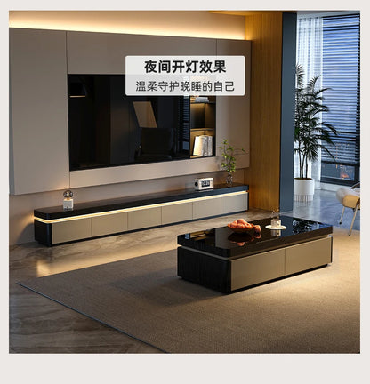 Elegant Space Saving TV Stand Eco Friendly Materials Sustainable Modern Aesthetics TV Stand Sliding Doors Living Room Furniture