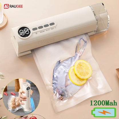 Mini Vacuum Sealer Wireless Multifunctional Food Sealer With Suction Dry/Moist Food Sealing Machine Plastic Bag Heat Sealer - AMULET RING STORE