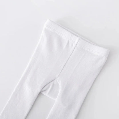 Lawadka Newborn Tights For Girls Solid Knitted Infant Baby Girl Tights Casual White Black Toddler Pantyhose Spring Autumn 0-12M - AMULET RING STORE