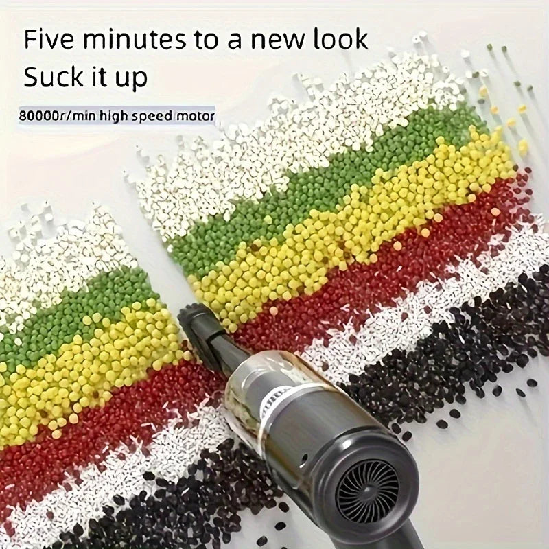 Xiaomi 9000pa 120w Wireless Mini Car Vacuum Cleaner High-power Car Home Dual-use Handheld Dust Blower Small Pet Hair Dryer Hot - AMULET RING STORE