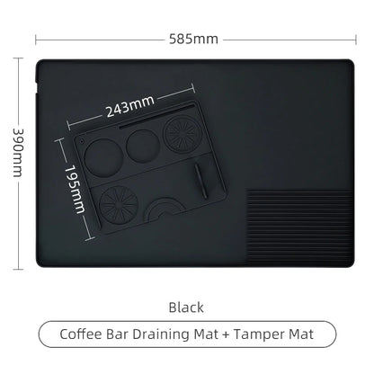 Coffee Tamper Mat Espresso Portafilter Station Silicone Bar Machine Pad Rubber Anti Slip Bar Kitchen Barista Tools Accessories - AMULET RING STORE