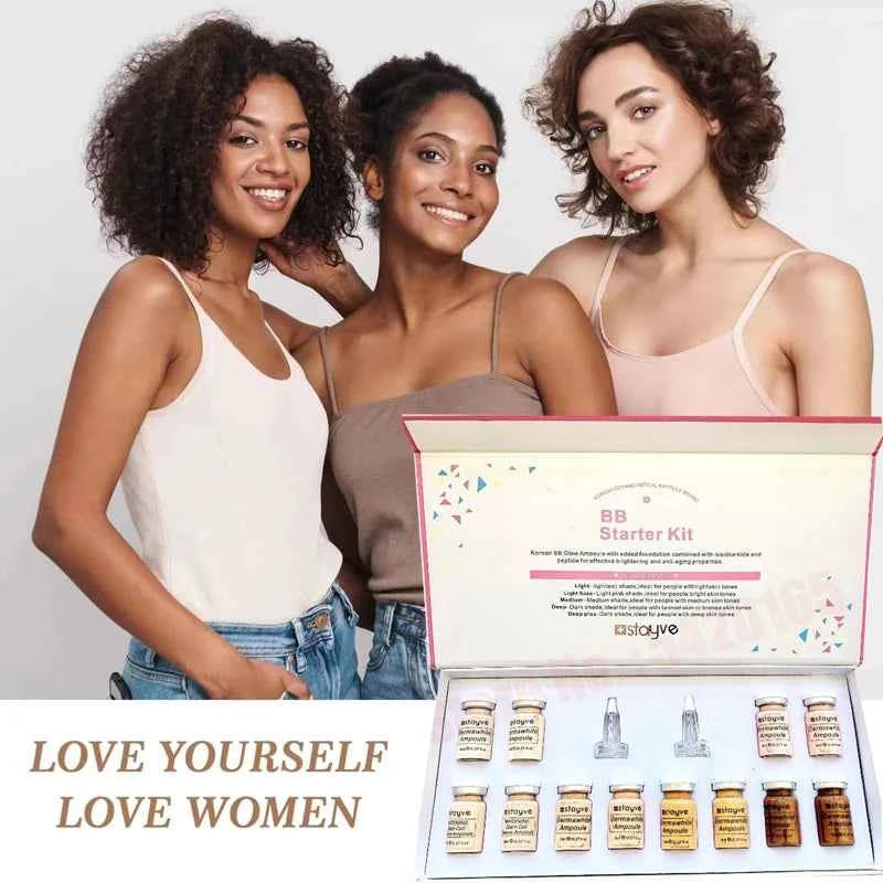 Korea Original Stayve BB Cream Glow Beginner Starter Kit Niacinamide/Peptide Essence Moisturise Face Skin Care