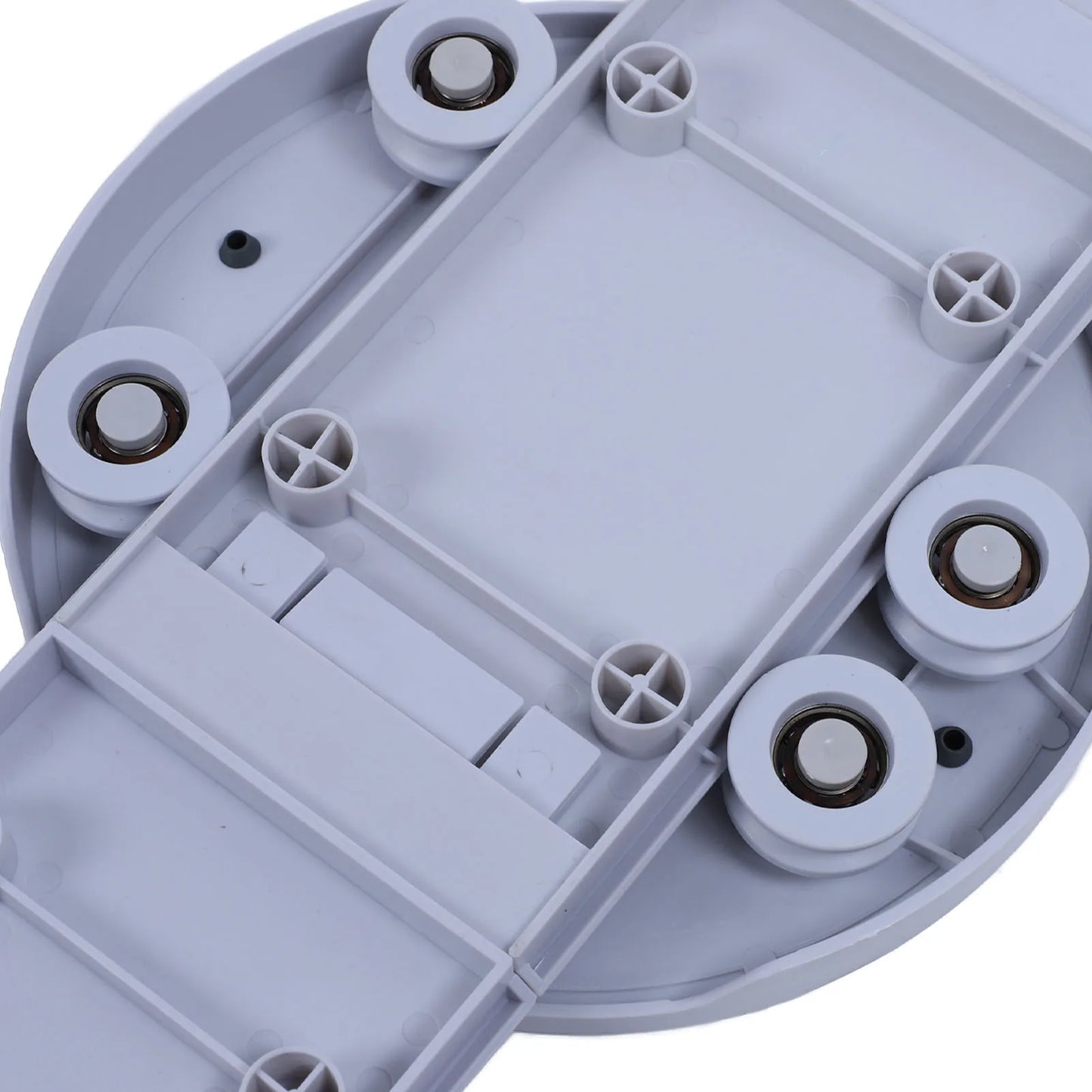 Dining Table Turntable Tray Large Capacity Versatile Sliding Rail Reusable Portable Turntable Organizer for Family Gatherings - AMULET RING STORE