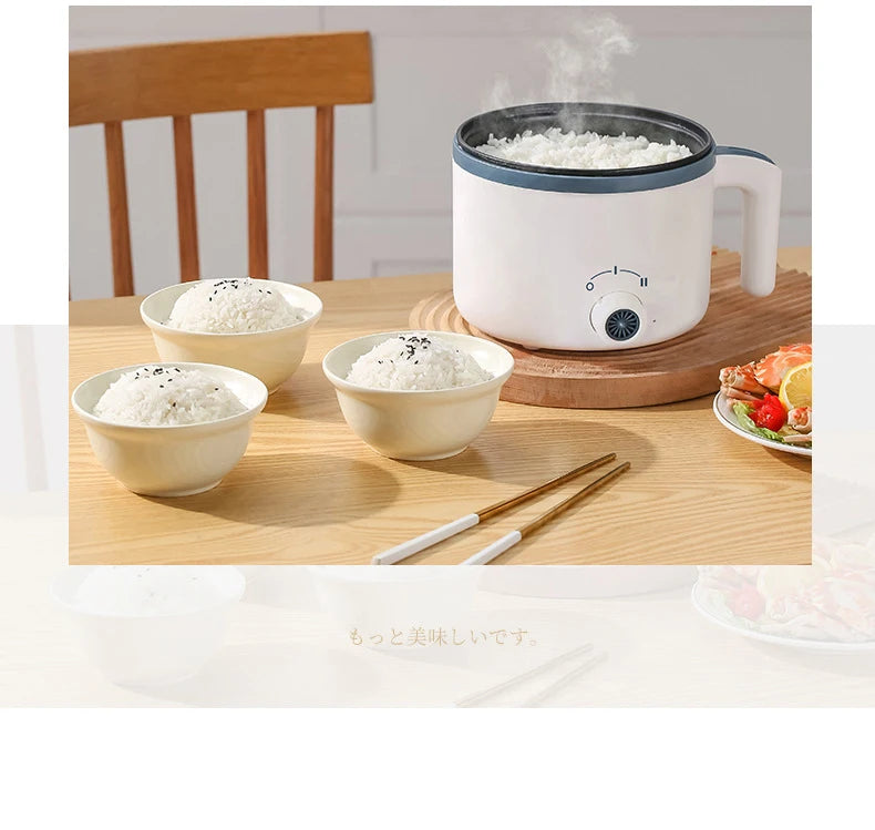 Electric Rice Cooker Multicooker Multifunction Pot Mini Hotpot Pan Soup Home Appliances for The Kitchen Pots Offers 1-2 People - AMULET RING STORE