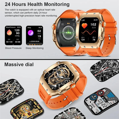 2024 Outdoor Sports Smart Watch Men 1.91 inch Screen Bluetooth Calling Waterproof Travel AI Voice Men Smartwatch For IOS Android
