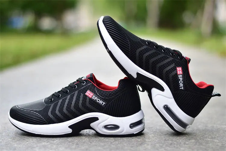 2025 new spring trend sports men's shoes Lace-up thick sole casual breathable fashion shoes Large size Wear skid resistance - AMULET RING STORE