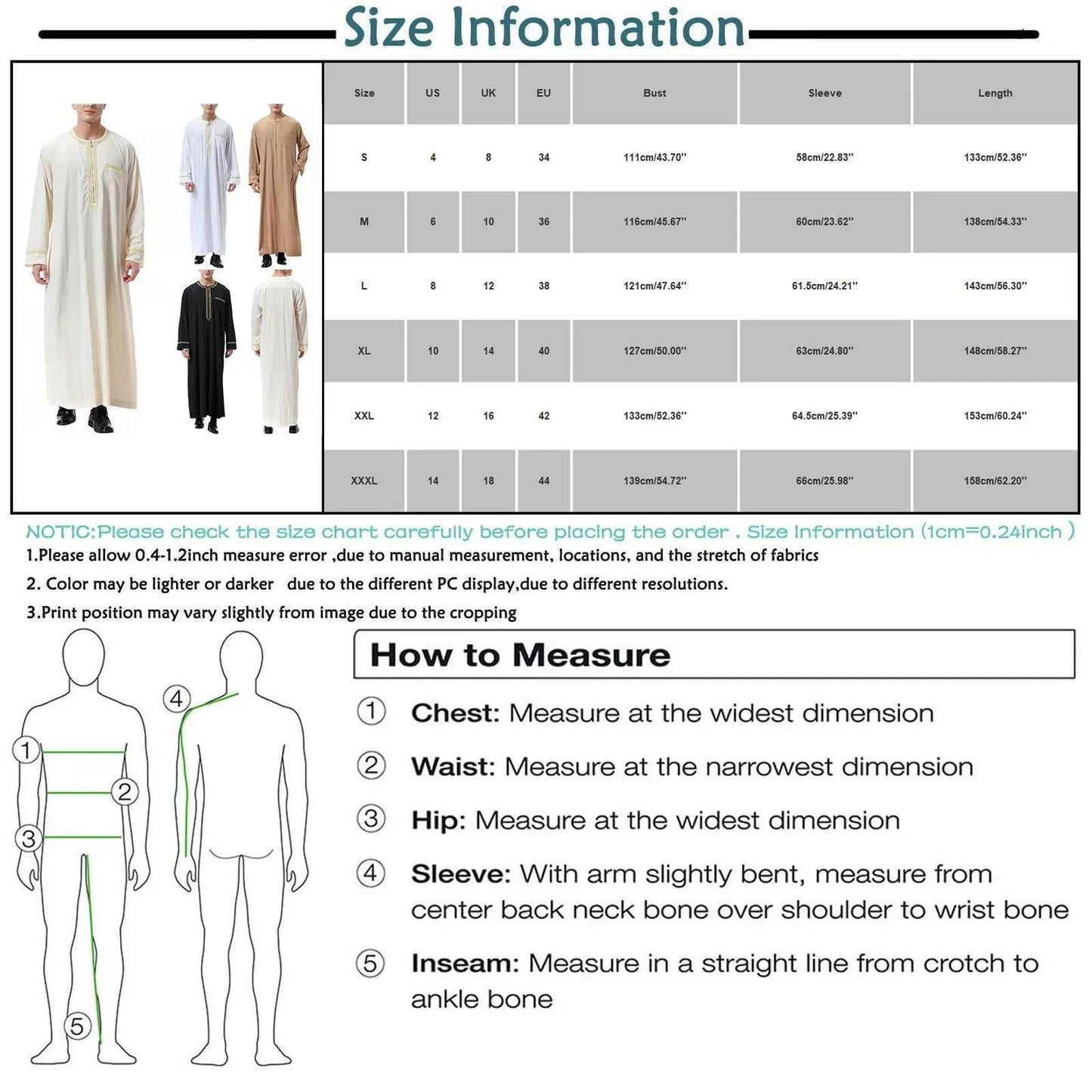 Muslim Fashion Men Jubba Thobes Arabic Pakistan Dubai Kaftan Abaya Robes Islamic Clothing Saudi Arabia Black Long Blouse Dress