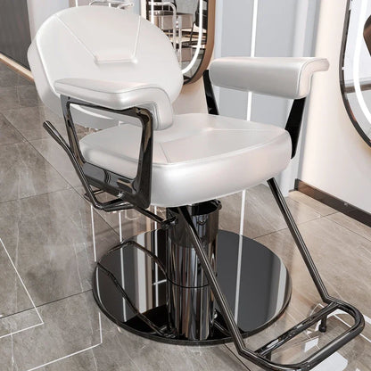 Comfortable Women Dressing Professional Barber Chair Swivel Advanced Trendy Barber Chairs Silla Leisure Design Salon Furniture