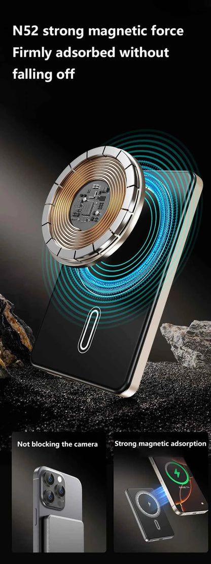 VIVO 50000mAh Portable Magnetic Wireless Power Bank PD22.5W Fast Charging External Battery for Magsafe For iPhone Samsung Xiaomi