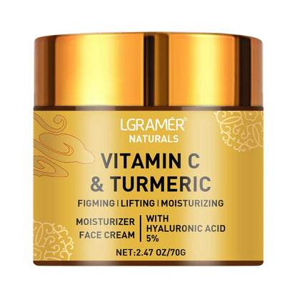 Turmeric Vitamin C Face cream Retinol Moisturizing Firming Hyaluronic Lightening Repairing Smooth Skincare Whitening Creams - AMULET RING STORE