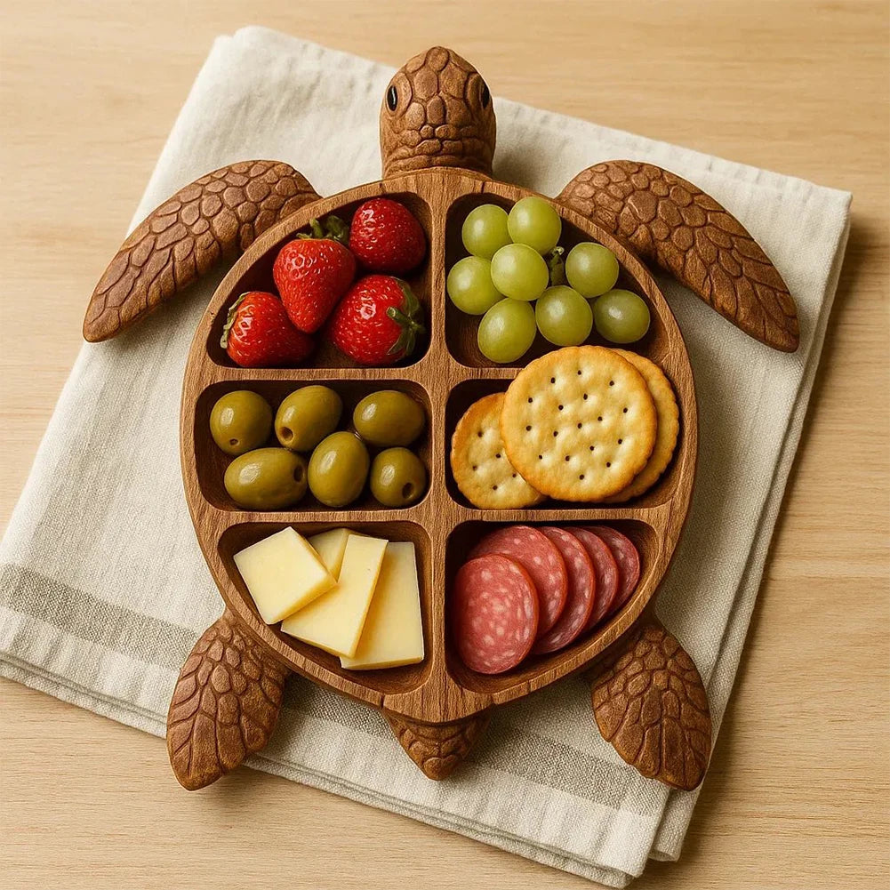 Charcuterie Platter Charcuterie Board Animal Themed Charcuterie Tray Wood Serving Tray for Seafood Lovers & Entertainers - AMULET RING STORE