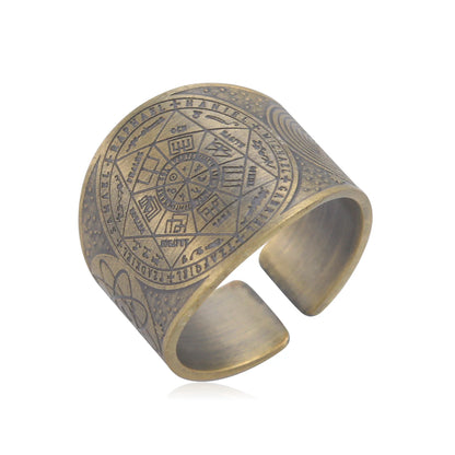 Vintage Seal of The 7 Archangels Protection Ring