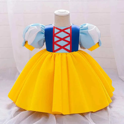 Princess Dress For Toddler Little Girl Luxurious Bow Gown Kids Birthday Party Clothes Halloween Carnival Children Princess Dress