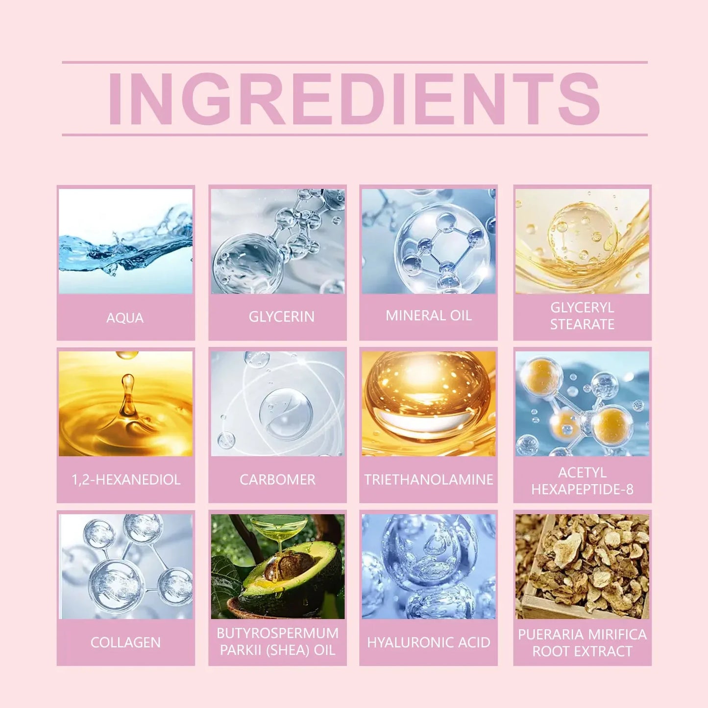 Fast Growth Breast Enlargement Cream Lift Firm Breast Improve Sagging Massage Chest Rapidly Body Moisturizing Smooth Bright Care