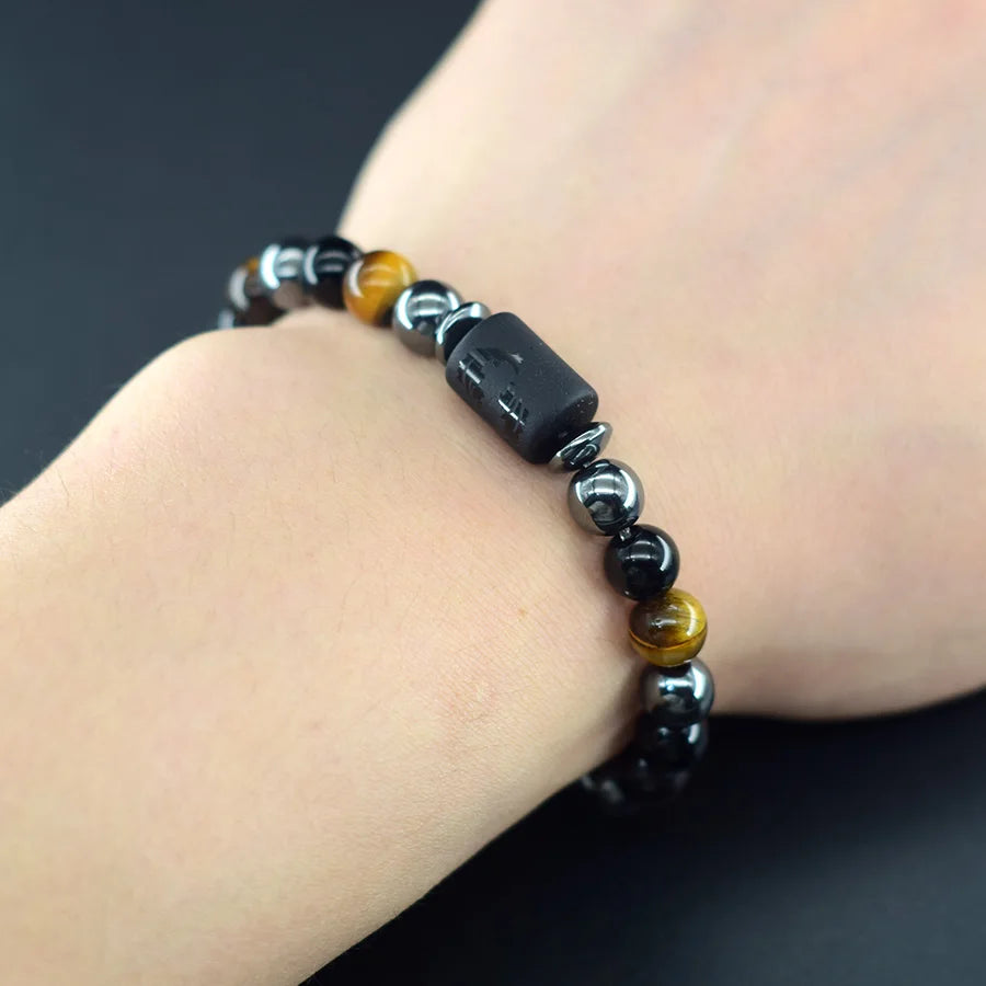 12 Zodiac Sign Bracelet Homme Constellation Bracelet for Men Aries Virgo Leo Libra Charm Bangle Women Friendship Jewelry on Hand