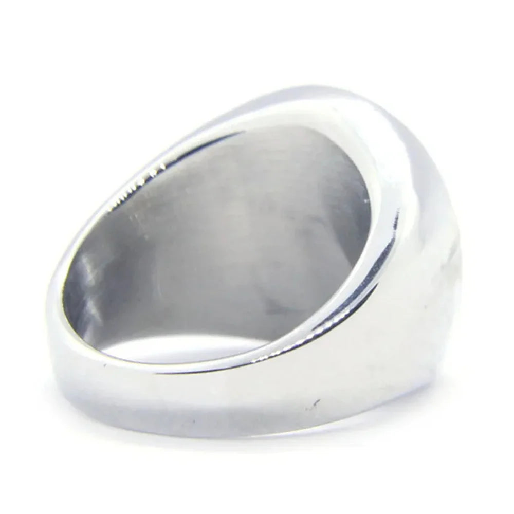 Islam Muslim Prophet Muhammad Solid Ring 316L Stainless Steel Jewelry Islam Allah Messenger Man Ring