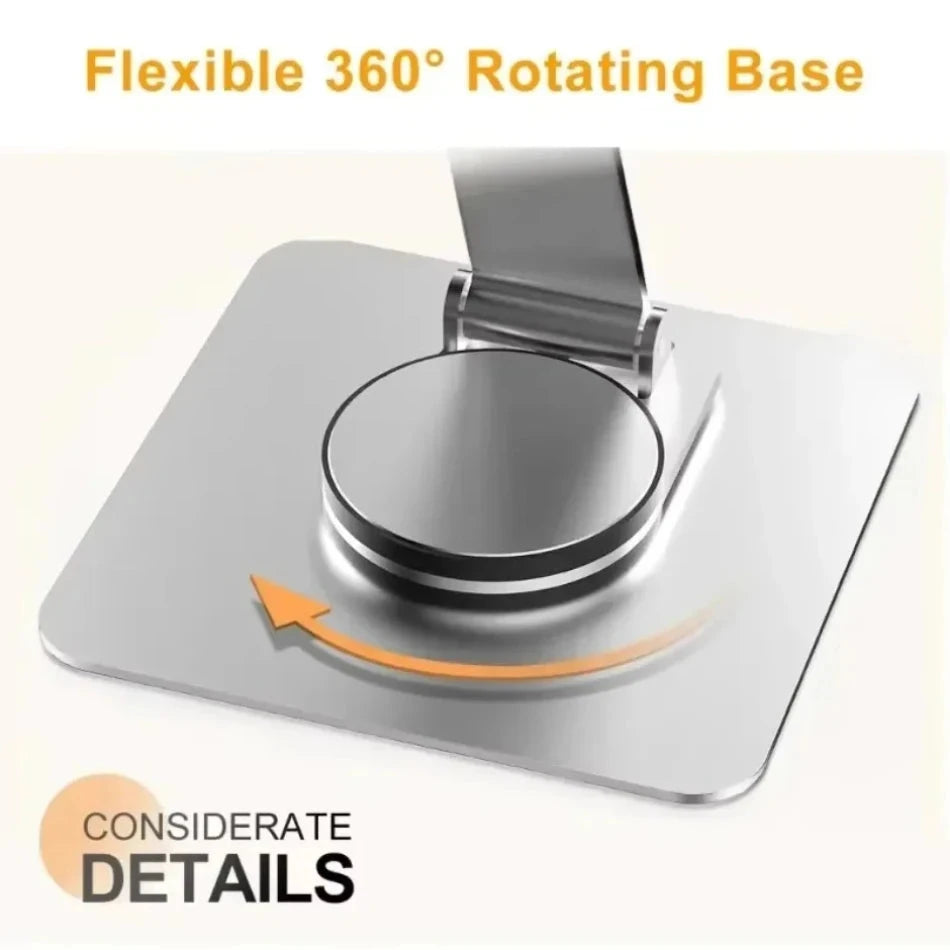 Aluminum 360° Rotation Portable Desktop Foldable Laptop Tablet Holder Bracket For iPad Macbook RedmiBook Galaxy Tab Book Laptop* - AMULET RING STORE