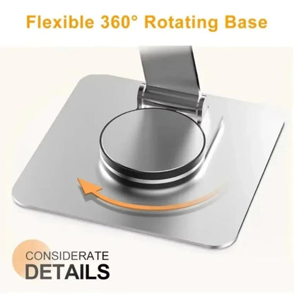 Aluminum 360° Rotation Portable Desktop Foldable Laptop Tablet Holder Bracket For iPad Macbook RedmiBook Galaxy Tab Book Laptop* - AMULET RING STORE