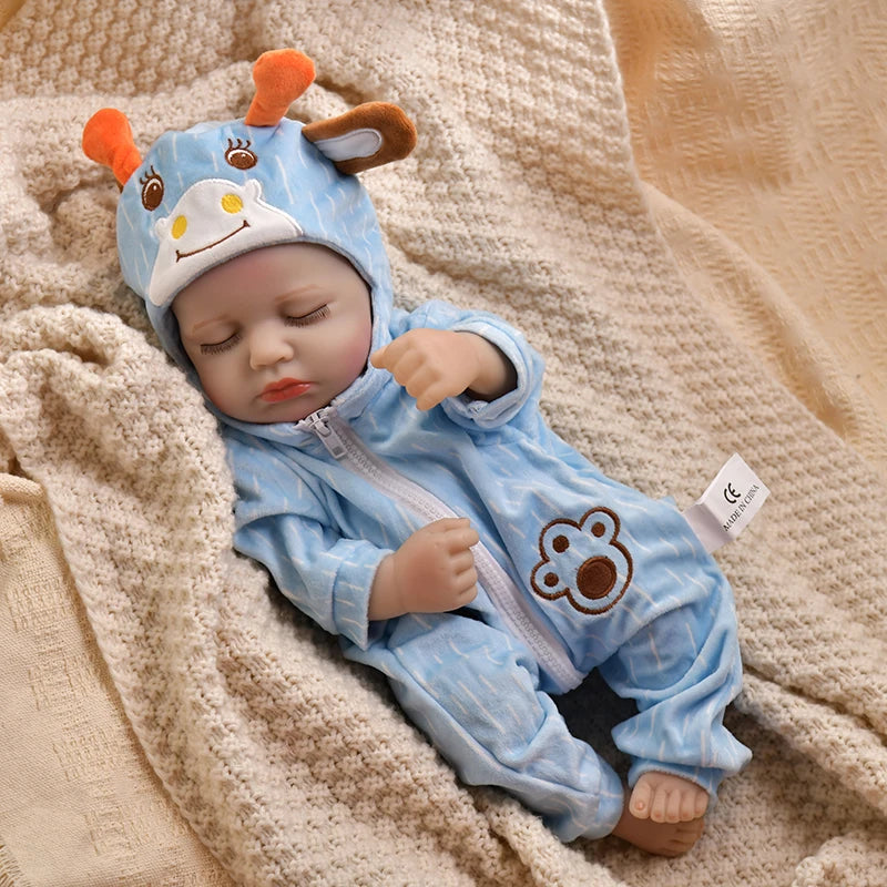 16 Inch 40cm Loulou Full Body Soft Vinyl Girl Reborn Baby Doll Lifelike Bebe Reborn Doll Toys Realistic Baby Doll Toys