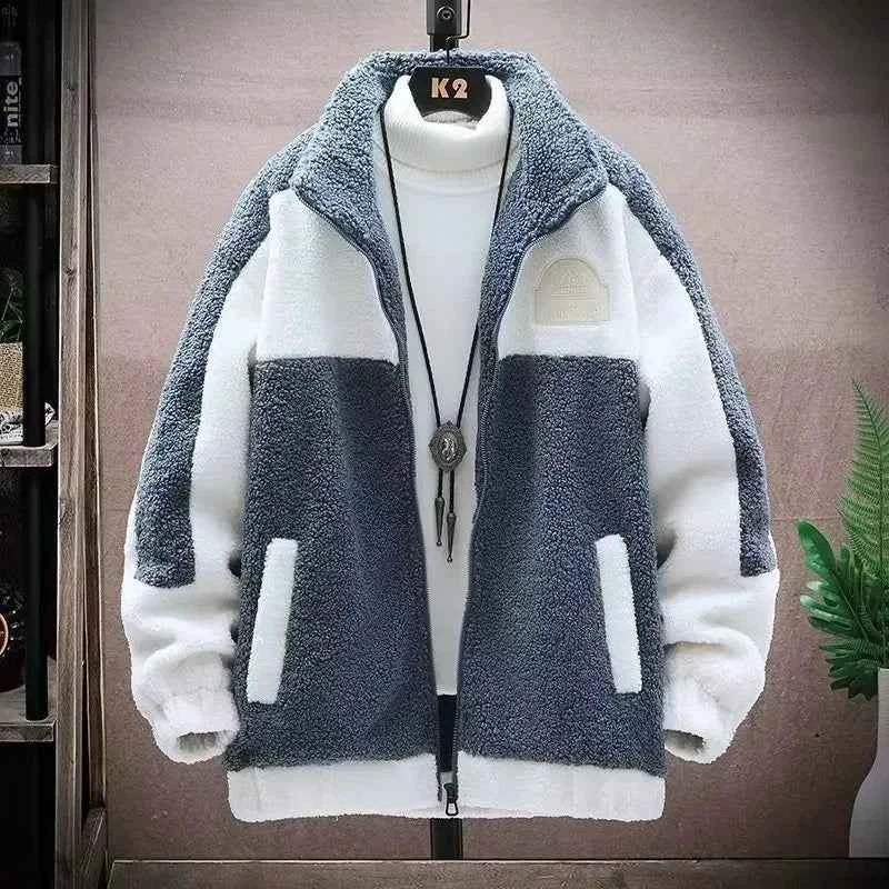 Winter Jackets New Men's Winter Sherpa Lined Jacket Heavy Duty Thermal Warm Fleece Coat Windproof Outdoor Work Jacket Hooded