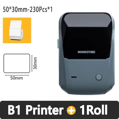 Niimbot B1 Mini Portable Thermal Printer Self-Adhesive Sticker Label Maker Pocket Printer Labeling Machine