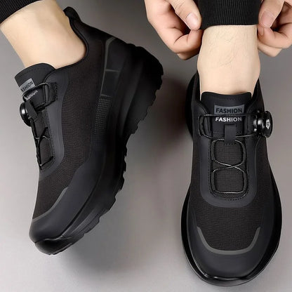 Fashion Casual Men's Shoes Designer Rotating Buckle Men Sneakers Thick-Soled Comfortable Outdoor Walking Shoes Zapatillas Hombre