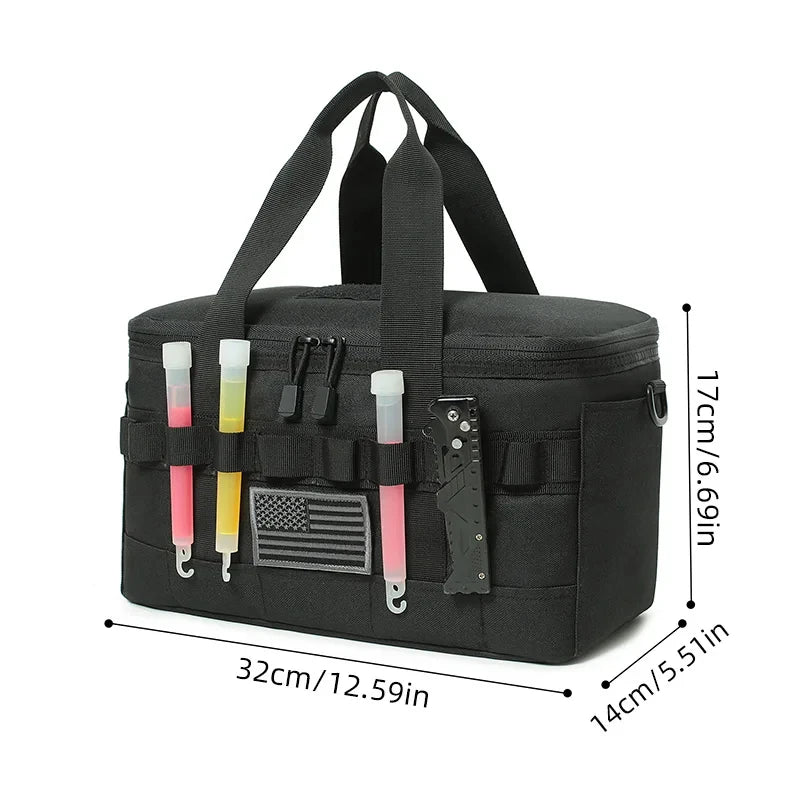 Tactical Lunch Box Leakproof Insulated for Outdoor Camping Handbag Hiking Climbing Travel Picnic Thermal Cooler Storage Bag