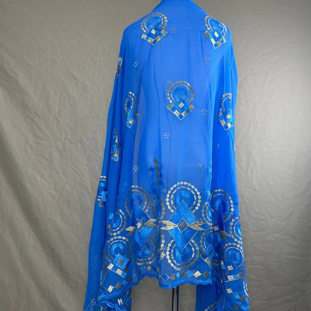 Sale 2025 New Dubai Islam Embroidered Shawl Soft Wool Jersey Hijab for Muslim Women Long Style New African Net for Spring Summer - AMULET RING STORE