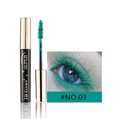 14 Colors Waterproof Mascara 5D Silk Fiber Mascara Lash Color 3D Mascara Eyelash Extension Thick Lengthening Eye Lashes Cosmetic - AMULET RING STORE