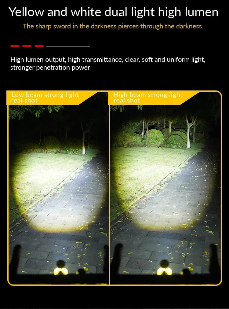 New Multifunctional Q05 MTB Bike Light Rechargeable Waterproof Remote Control White Red Blue LED Outdoor Cycling Birthday Gift - AMULET RING STORE