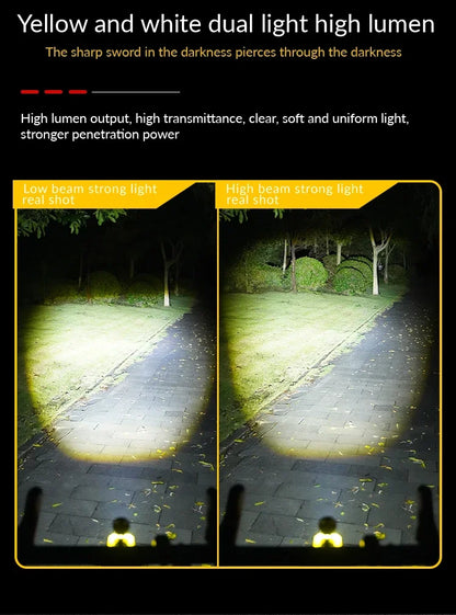 New Multifunctional Q05 MTB Bike Light Rechargeable Waterproof Remote Control White Red Blue LED Outdoor Cycling Birthday Gift - AMULET RING STORE